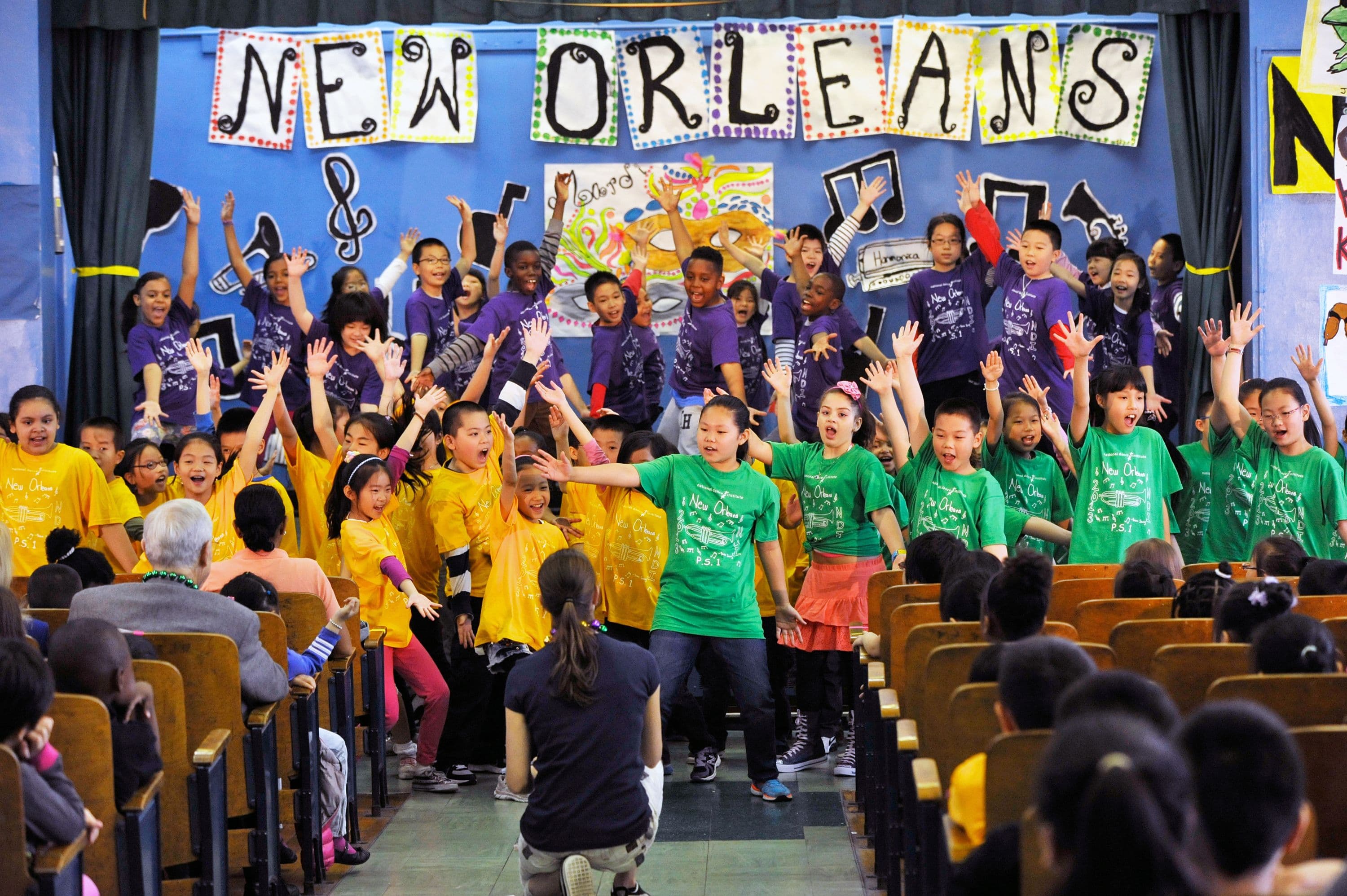 Dancers In School for Performance